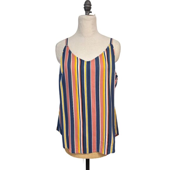 Torrid Plus Size 2 (18/20) & 4 Multicolor Stripe Stretch Rayon Cami $39.50 NWT - Picture 4 of 9